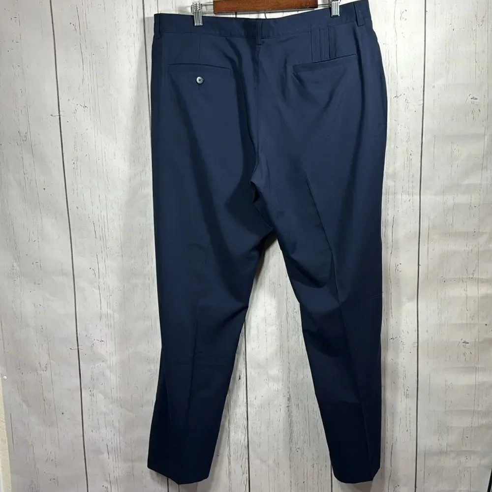 Adidas Climate Mens Pants 38X34 Chino Golf Breathable Stretch Blue Casual Pants